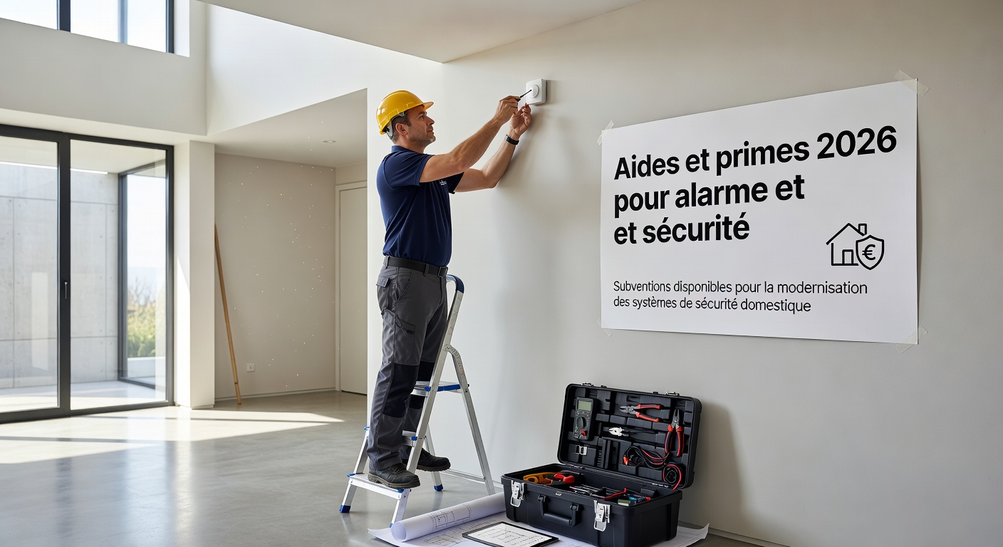 Aides et primes 2026 pour alarme et securite
